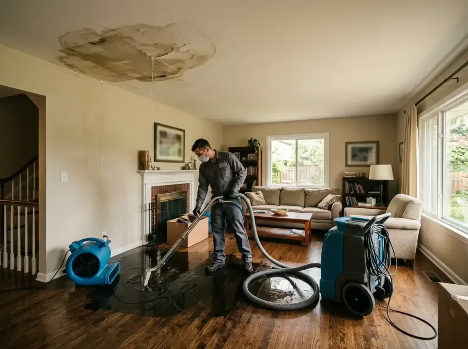 attic-pipe-burst-ceiling-drip-008 — frequently asked questions, Water Damage Restoration & Carpet Care in Fairview, OR